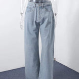 Calça Jean Feminina Com Strass Raika