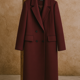 Casaco de Lã Feminino Borgonha Rubia