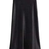 Saia de Cetim Elegante de Cintura Alta Zenna