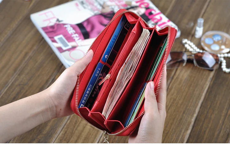 Carteira Feminina Couro Flor Sirlene