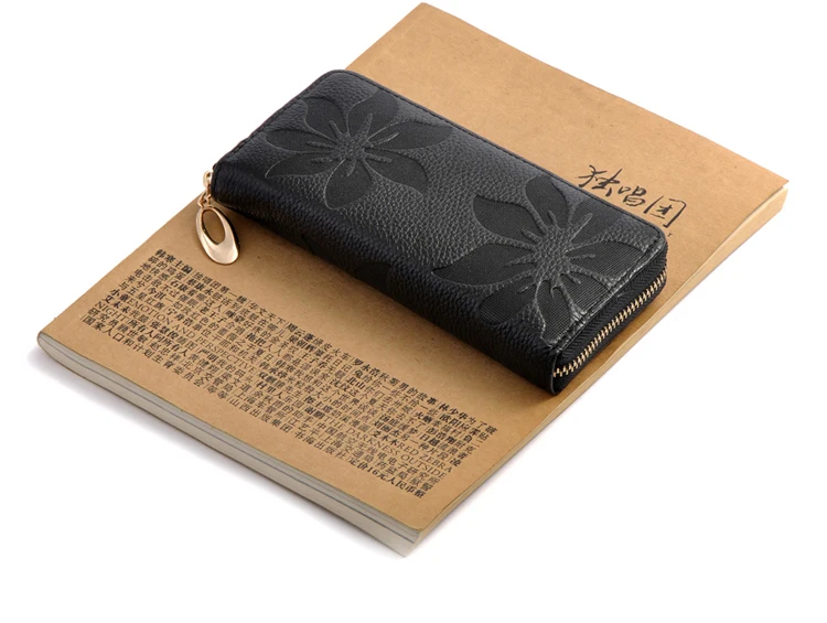 Carteira Feminina Couro Flor Sirlene