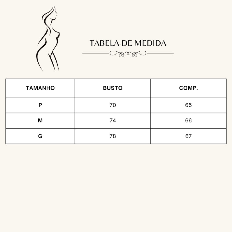 Body feminina Decote Quadrado Perla