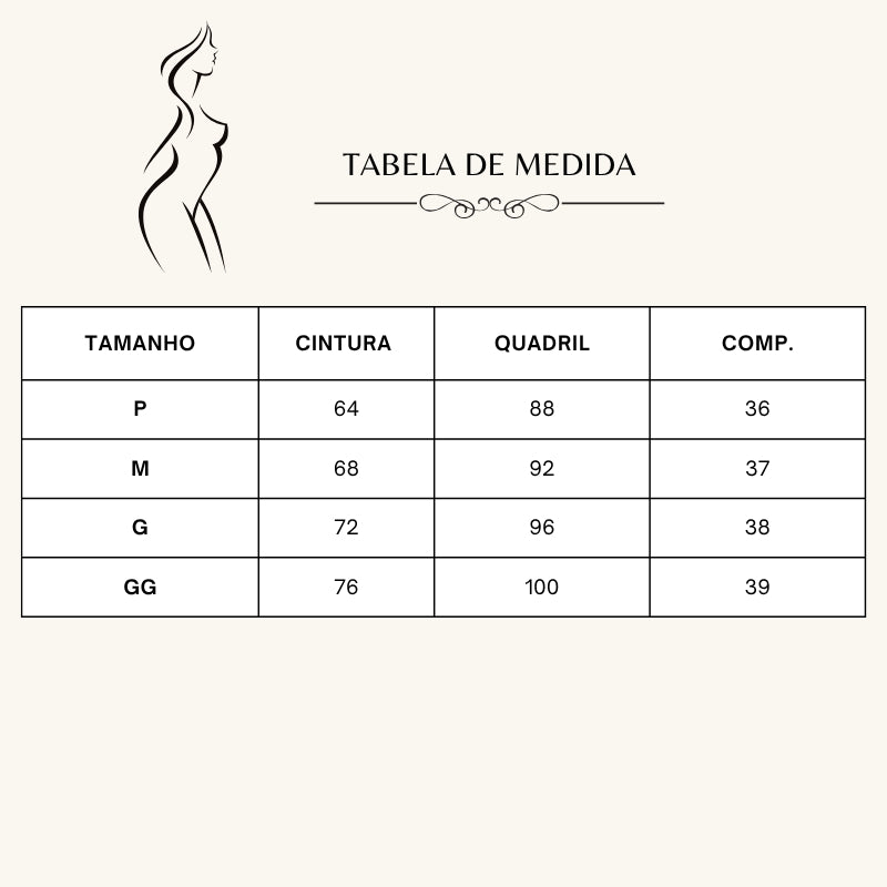 Saia Feminina de Cintura Alta  Samir