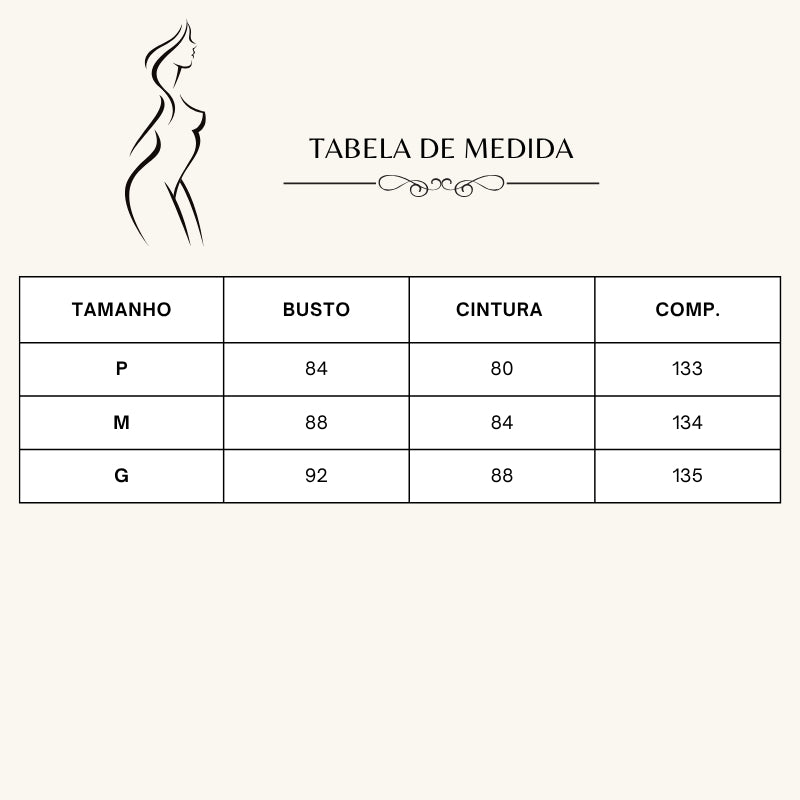 Vestido Feminino Longo Crislaine