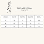 Vestido Feminino Listrado de crochê Maju