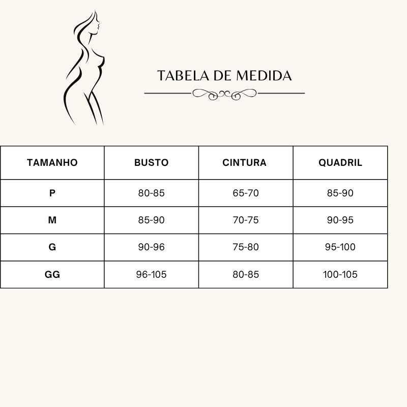 Maiô Feminino de Malha decote V Ingrid