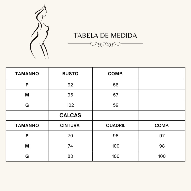 Conjunto Feminino Fernanda Linen