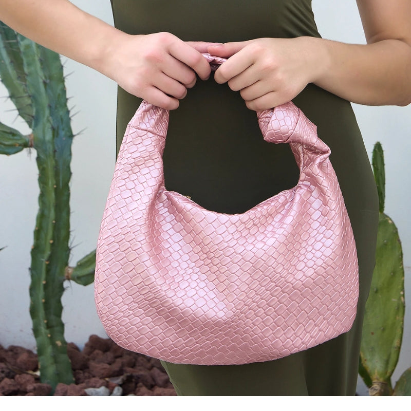 Bolsa Feminina De Couro Sintético Com Alça de Nó Zarai