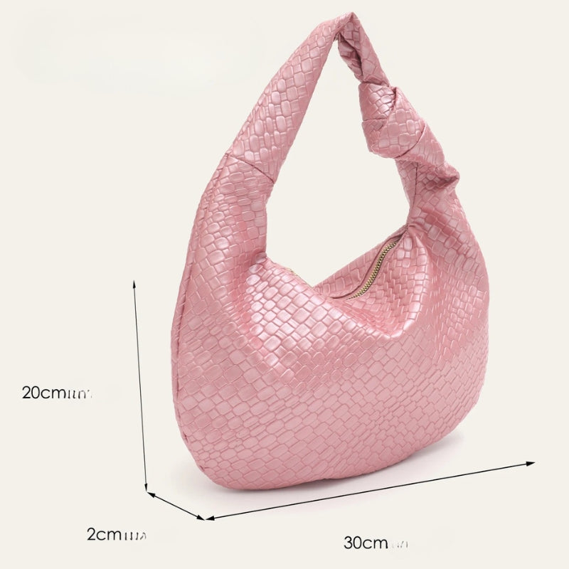 Bolsa Feminina De Couro Sintético Com Alça de Nó Zarai