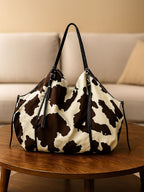 Bolsa Feminina Com Estampa de Vaca Estilosa