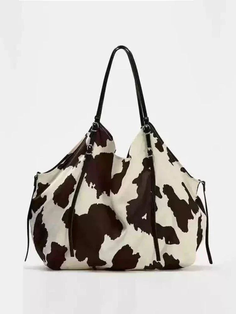 Bolsa Feminina Com Estampa de Vaca Estilosa