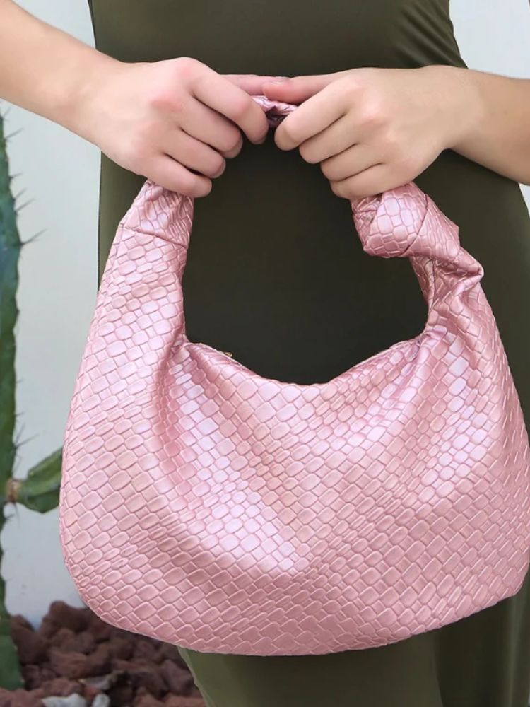 Bolsa Feminina De Couro Sintético Com Alça de Nó Zarai