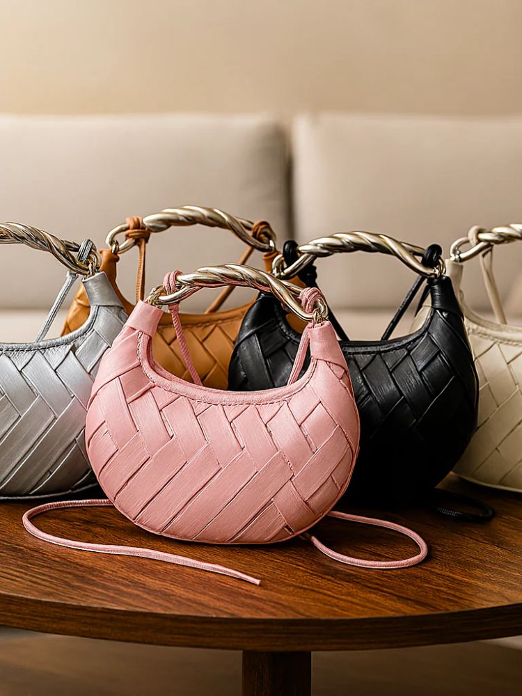 Bolsa Feminina de Luxo Americana De Couro Sintético