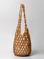 Bolsa Feminina de Madeira Vazado Raimara