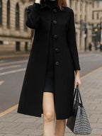 Casaco Feminino Elegante Macio Simples Ravena