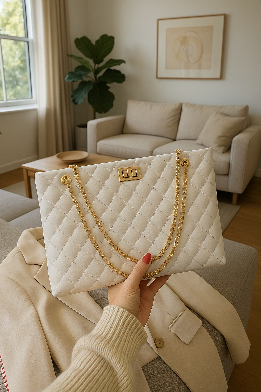 Bolsa Feminino de Couro Bruna