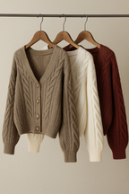 Suéter Feminino Decote V Clarise