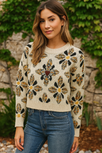 Suéter Feminino Manga Longo Frances