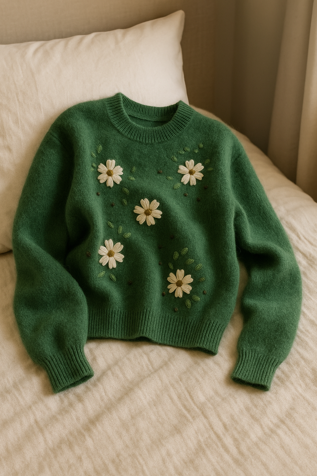 Sueter Feminino Bordado Florais Agnes