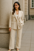 Conjunto Feminino Blazer Listrado  kyla