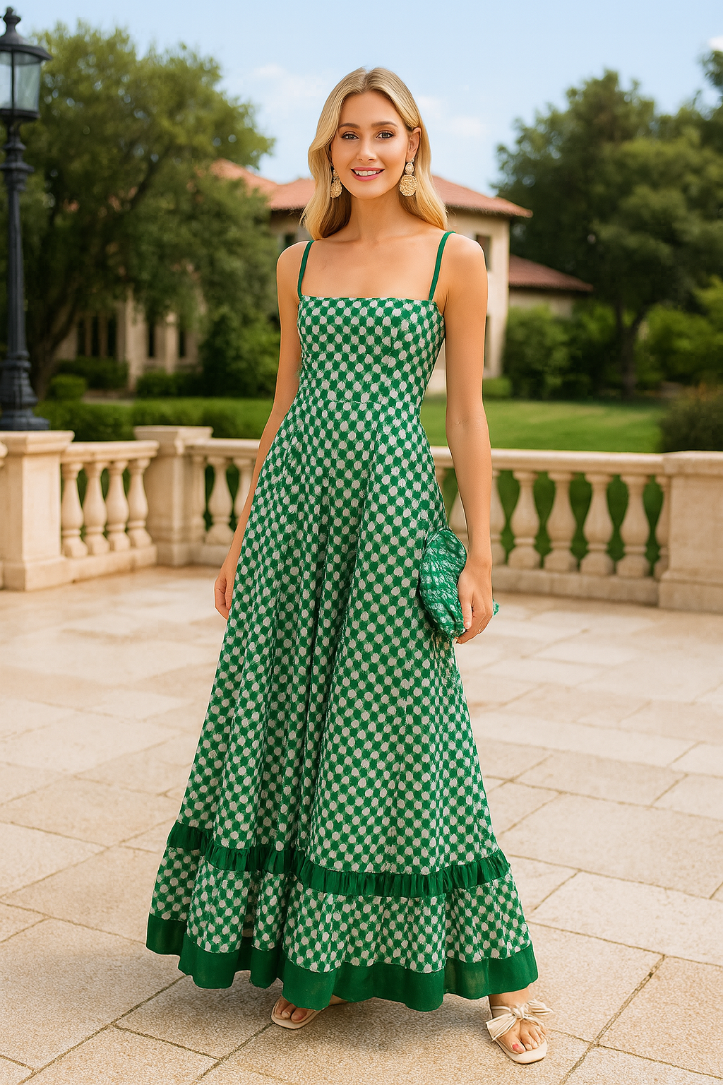 Vestido Feminino Estampa Xadrex Lorem