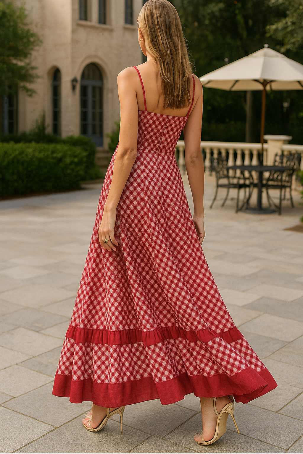 Vestido Feminino Estampa Xadrex Lorem