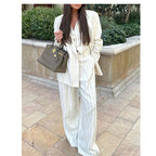 Conjunto Feminino Blazer Listrado  kyla