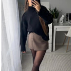 Saia Feminina Mini Cintura Alta Glades