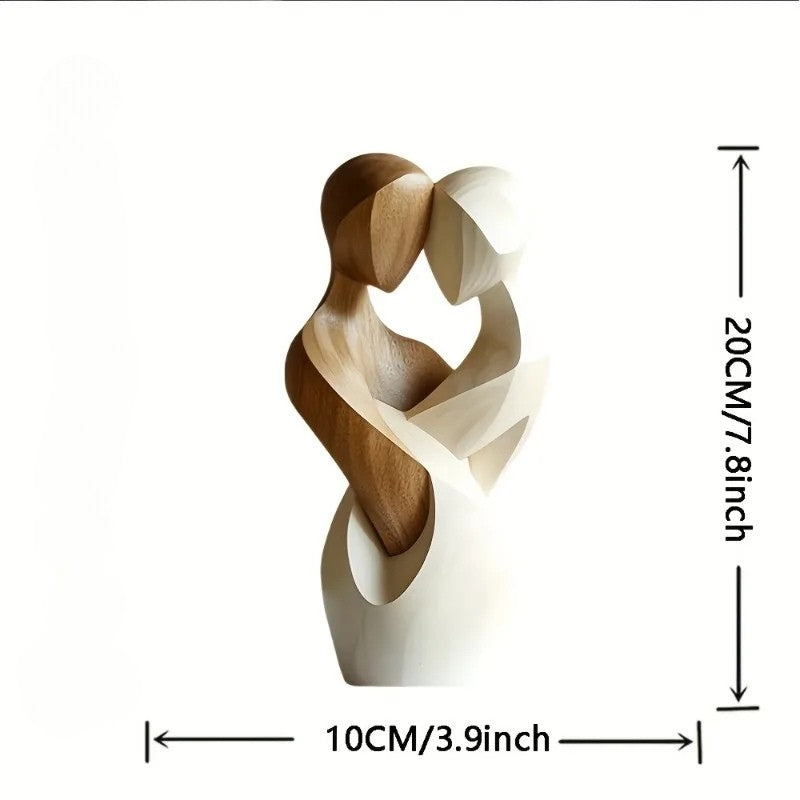 Estatua de Madeira Casal