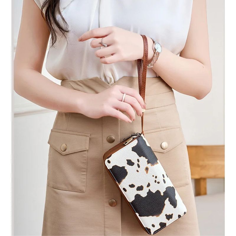 Carteira Feminina Com Zíper Duplo Lis