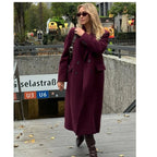 Casaco de Lã Feminino Borgonha Rubia