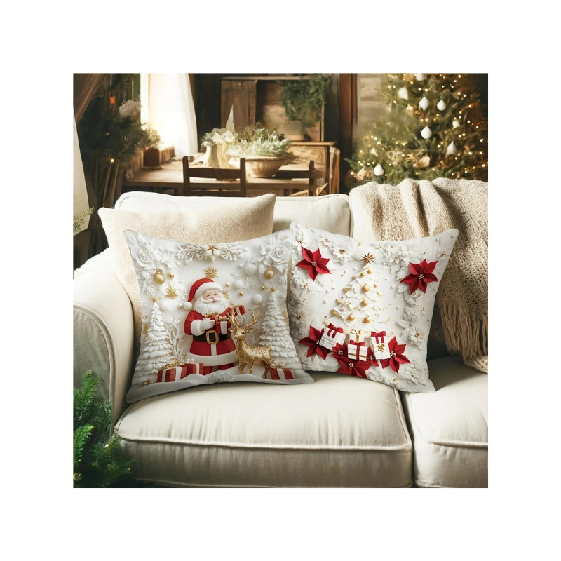 Capa de almofada para sofá, decoração para casa, presente de Ano Novo