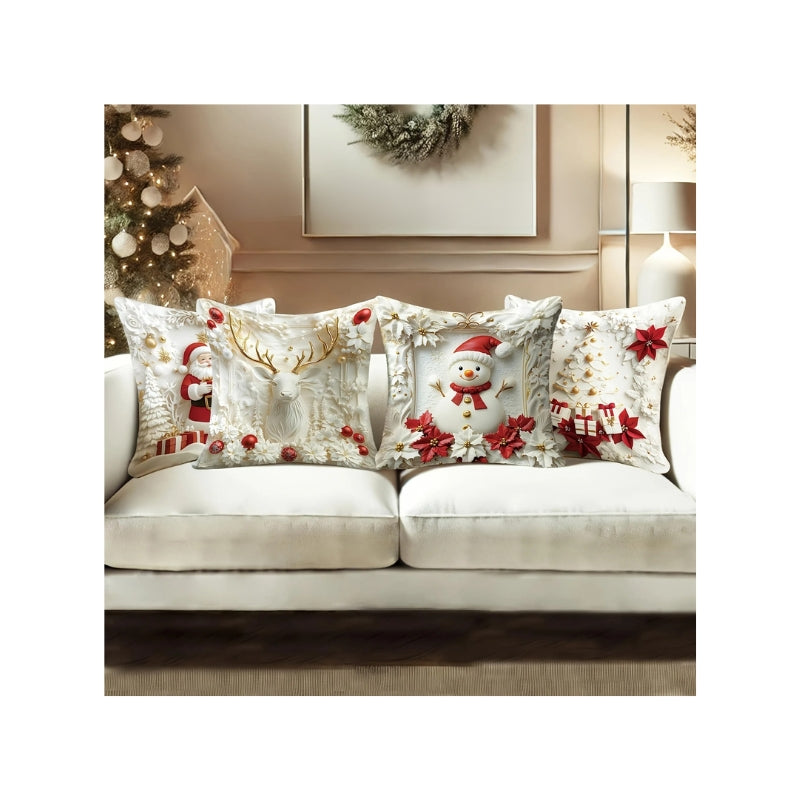 Capa de almofada para sofá, decoração para casa, presente de Ano Novo