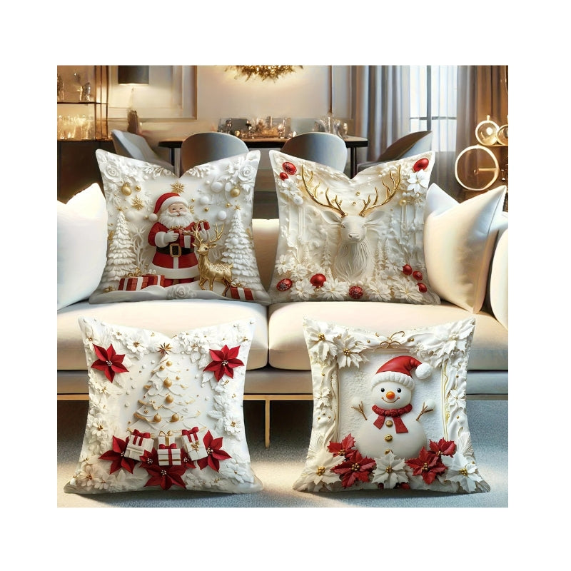 Capa de almofada para sofá, decoração para casa, presente de Ano Novo