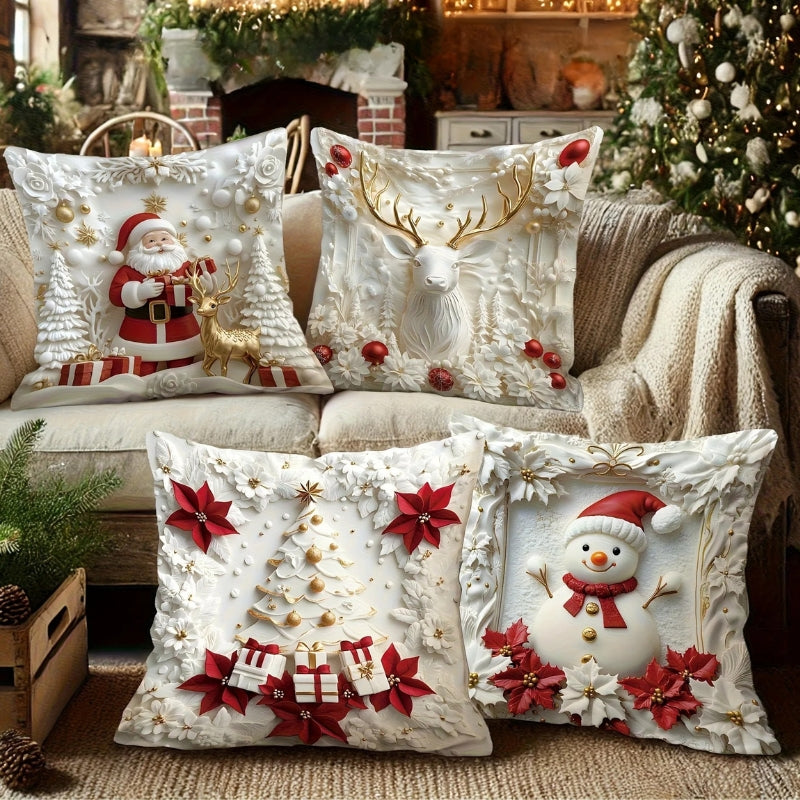 Capa de almofada para sofá, decoração para casa, presente de Ano Novo