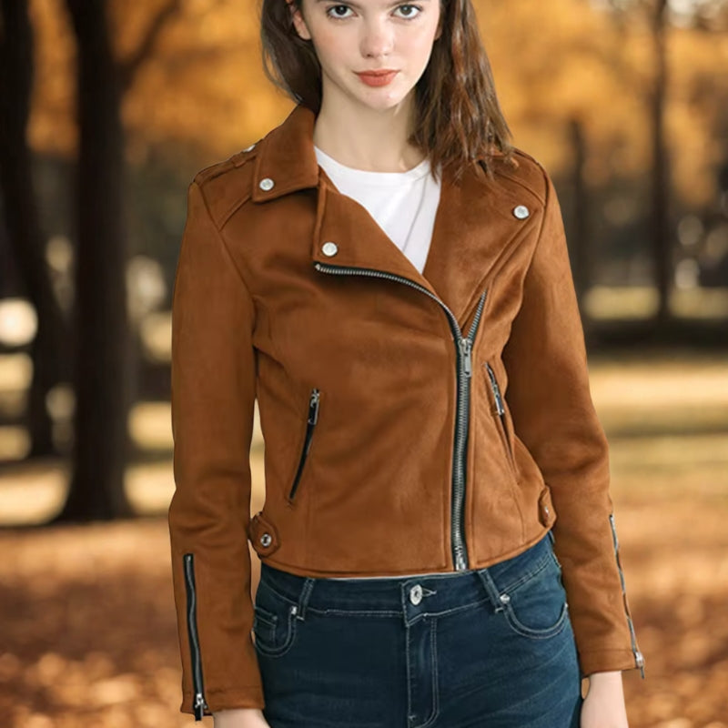 Jaqueta Feminina de Couro
