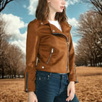 Jaqueta Feminina de Couro