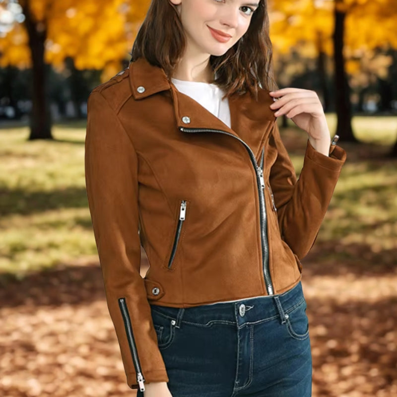 Jaqueta Feminina de Couro