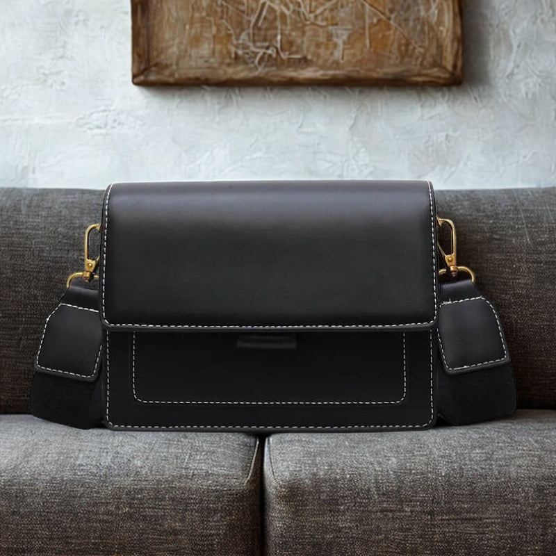 Bolsa Feminina Tiracolo de Couro Luxury