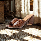 Tamanco Salto Médio Quadrado