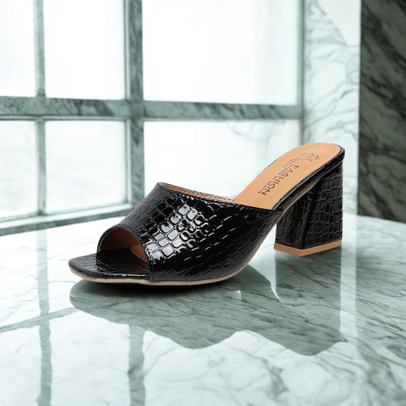 Tamanco Salto Médio Quadrado