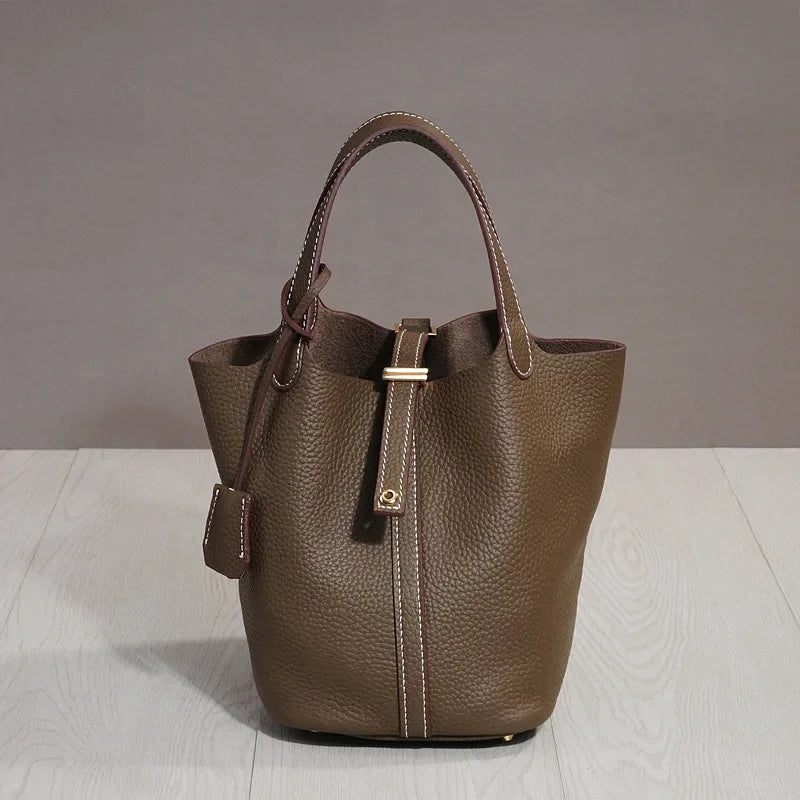 Bolsa Feminina De Couro legítimo Super Macia Dalva