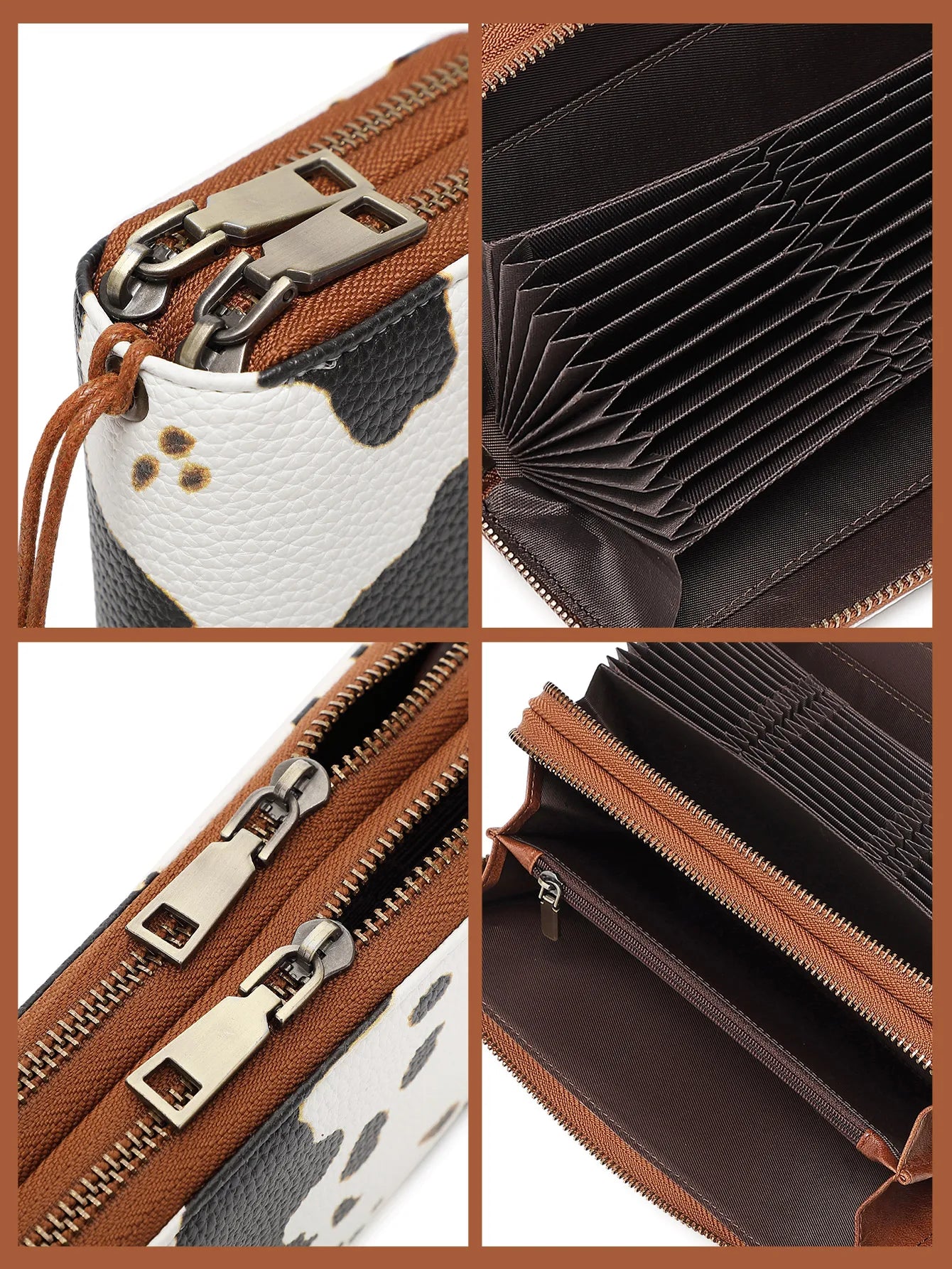 Carteira Feminina Com Zíper Duplo Lis