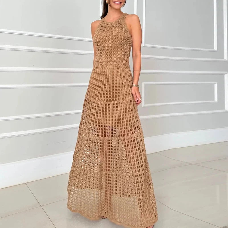 Vestidos Feminino malha vazada Anastacia