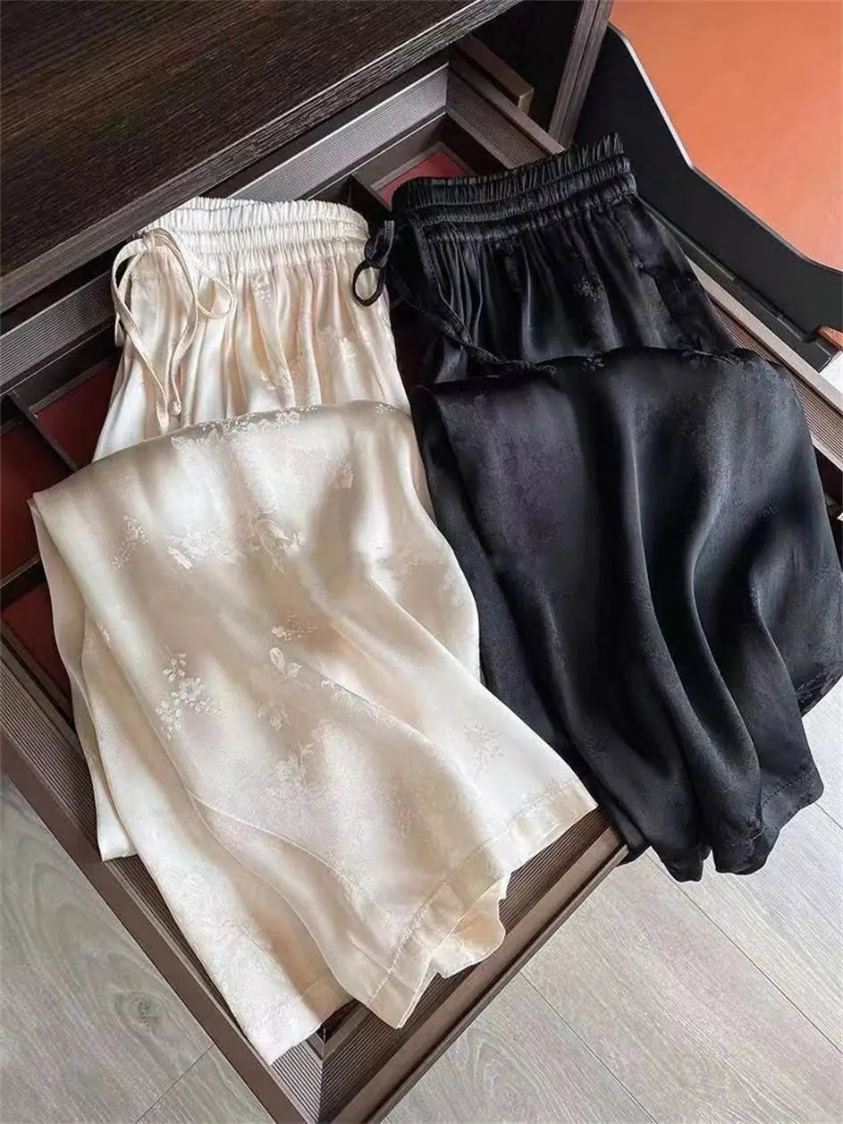 Calça Feminina de Cetim Tayla
