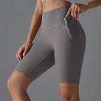 Shorts De Ginastica Fitness Cintura Alta Belinda