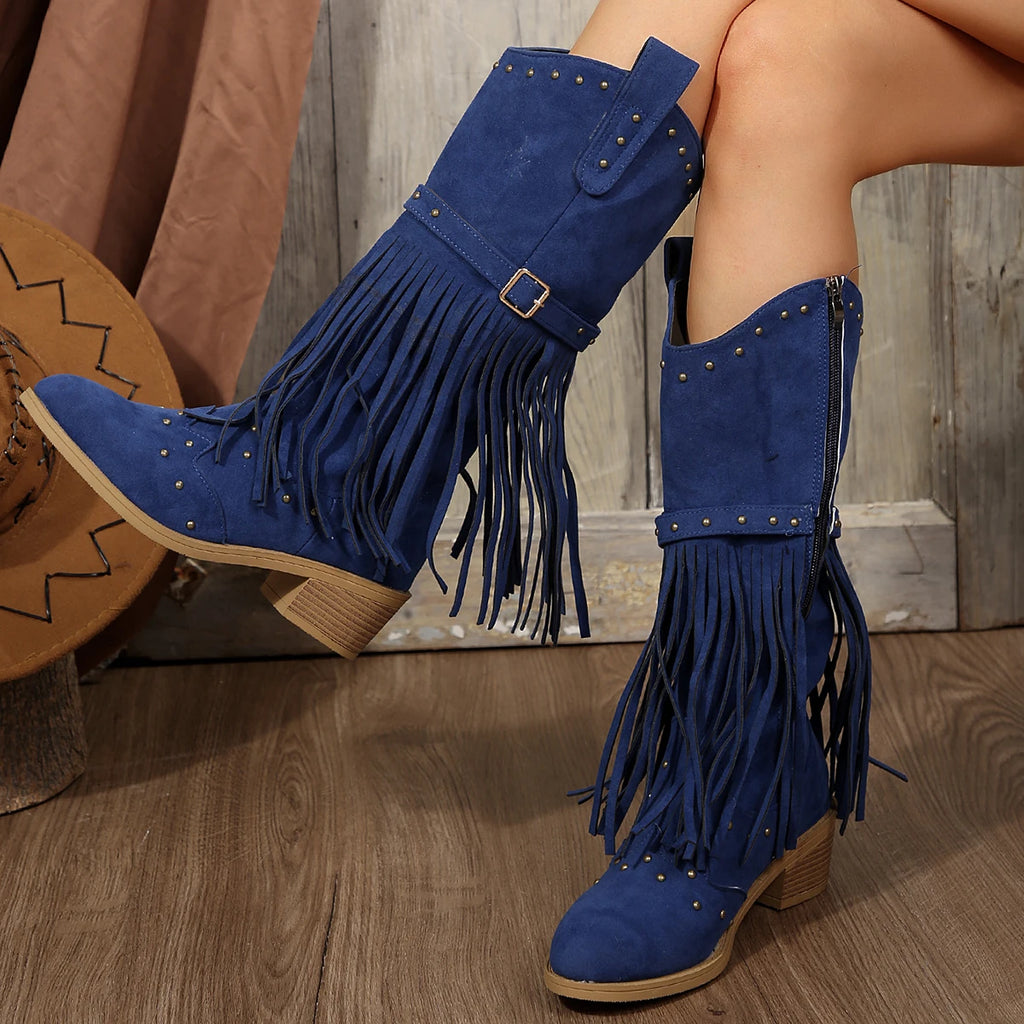 Bota Feminina de Franja Bianca