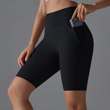 Shorts De Ginastica Fitness Cintura Alta Belinda