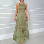 Vestidos Feminino malha vazada Anastacia