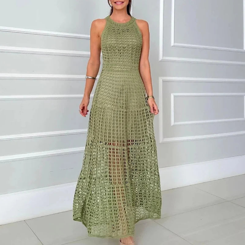 Vestidos Feminino malha vazada Anastacia